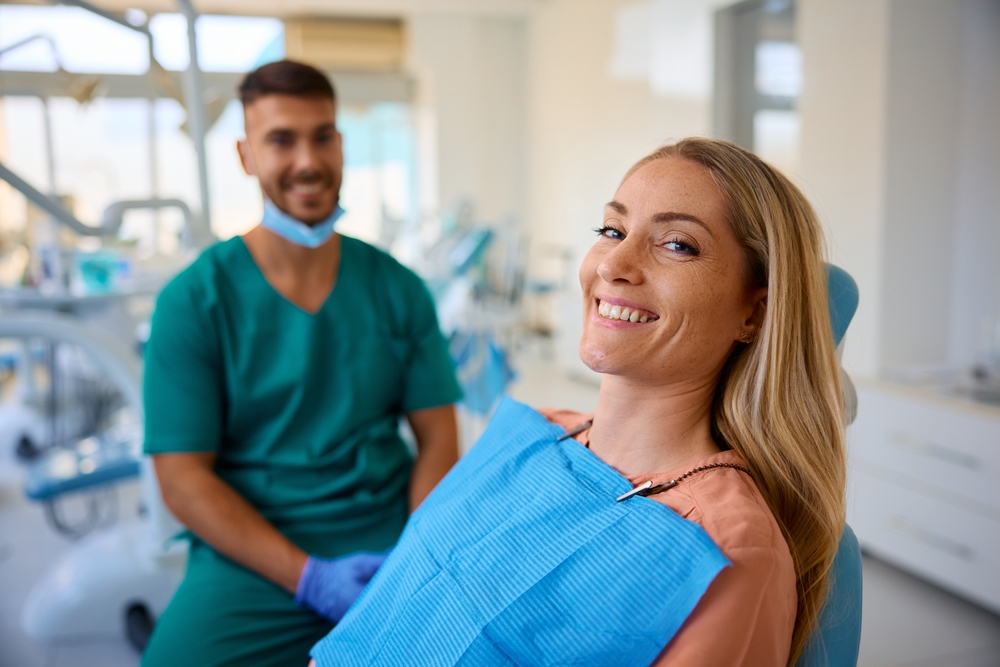 Dental consultation about zirconia dental bridges at Carpenter Dental